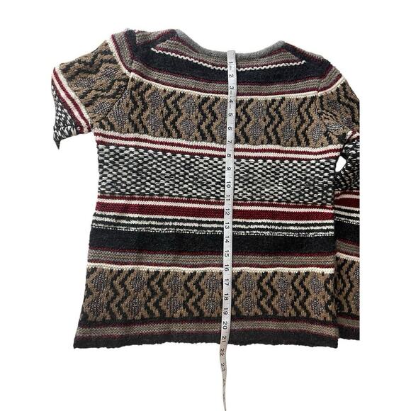 Maje Pullover Wool Blend Red‎ Gray Sweater Size Small NWOT - Picture 5 of 8